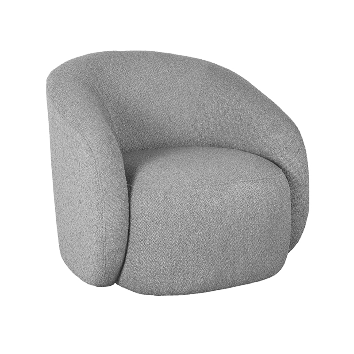 LABEL51 Fauteuil Alby – Grijs – Boucle