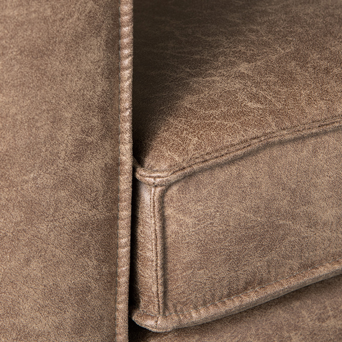 LABEL51 Hoekbank Arezzo - Taupe - Microfiber - 2-Zits + Hoek + 2-Zits - Image 2