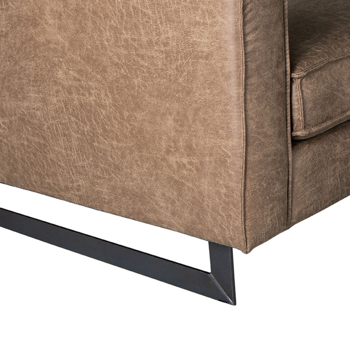 LABEL51 Hoekbank Arezzo - Taupe - Microfiber - 2-Zits + Hoek + 2-Zits - Image 3