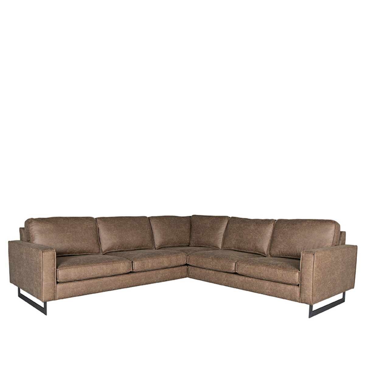 LABEL51 Hoekbank Arezzo - Taupe - Microfiber - 2-Zits + Hoek + 2-Zits