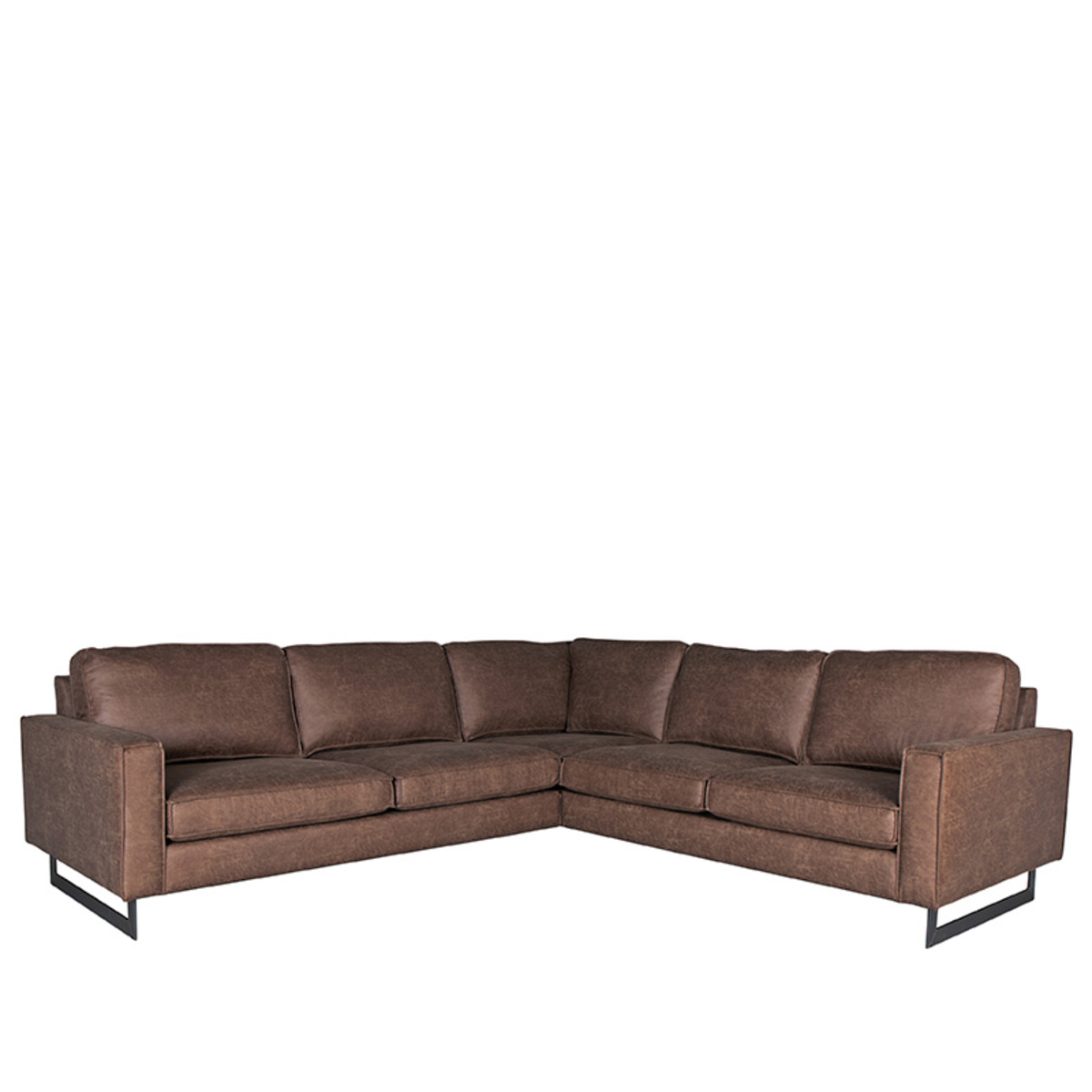 LABEL51 Hoekbank Arezzo – Bruin – Microfiber – 2-Zits + Hoek + 2-Zits