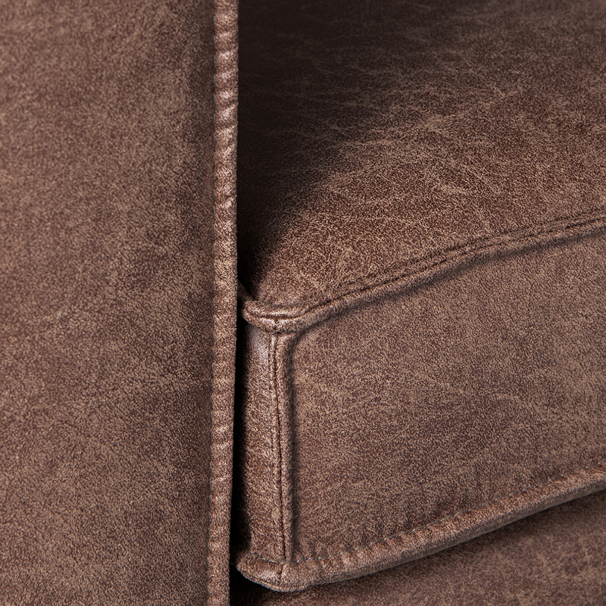 LABEL51 Hoekbank Arezzo – Bruin – Microfiber – 2,5-Zits + Ottomane