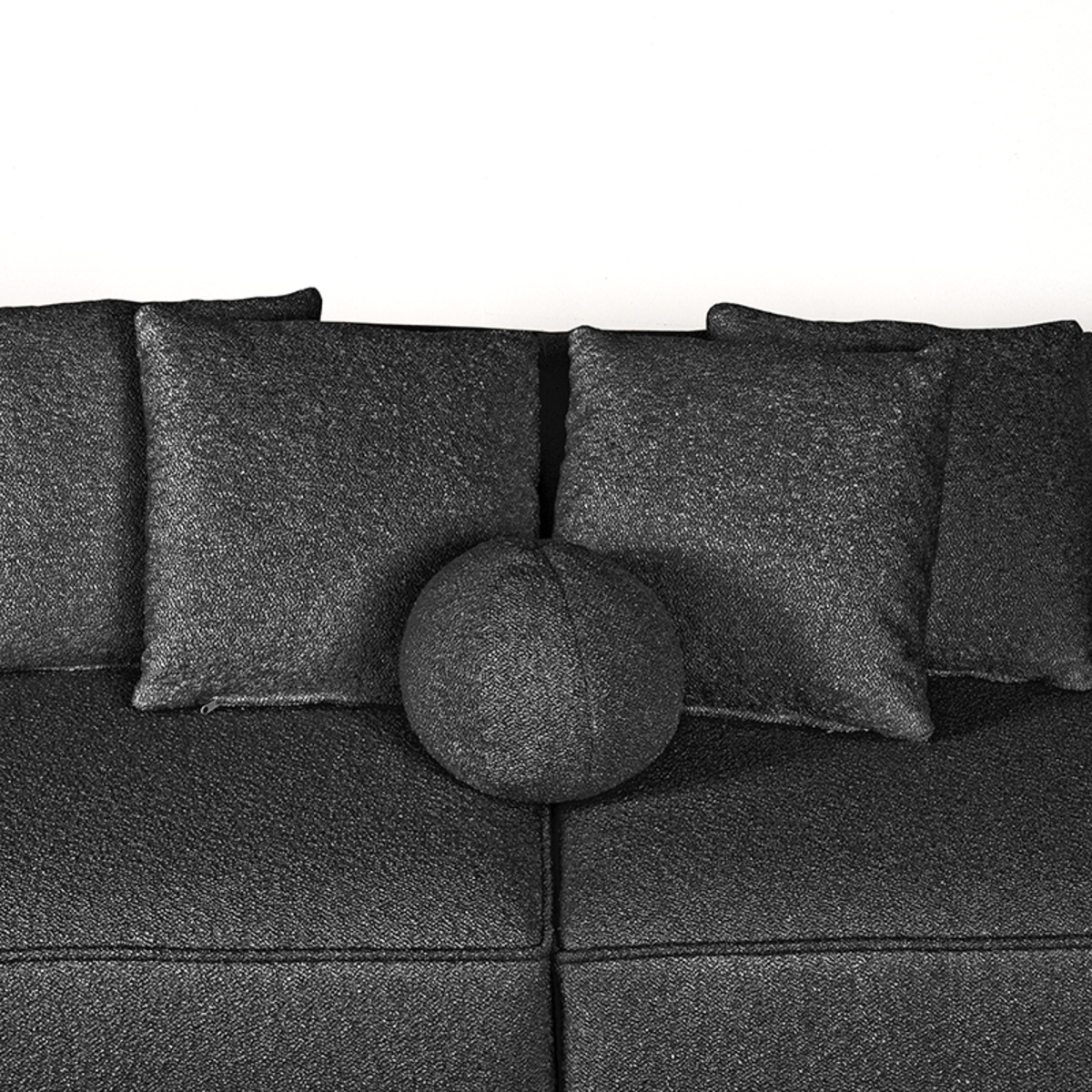 LABEL51 Bank Flori - Antraciet - Boucle - 4-Zits - Image 5