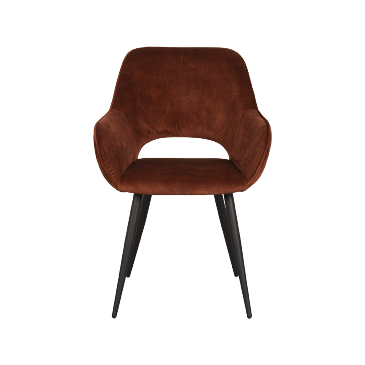 LABEL51 Eetkamerstoel Fer – Rust – Velours