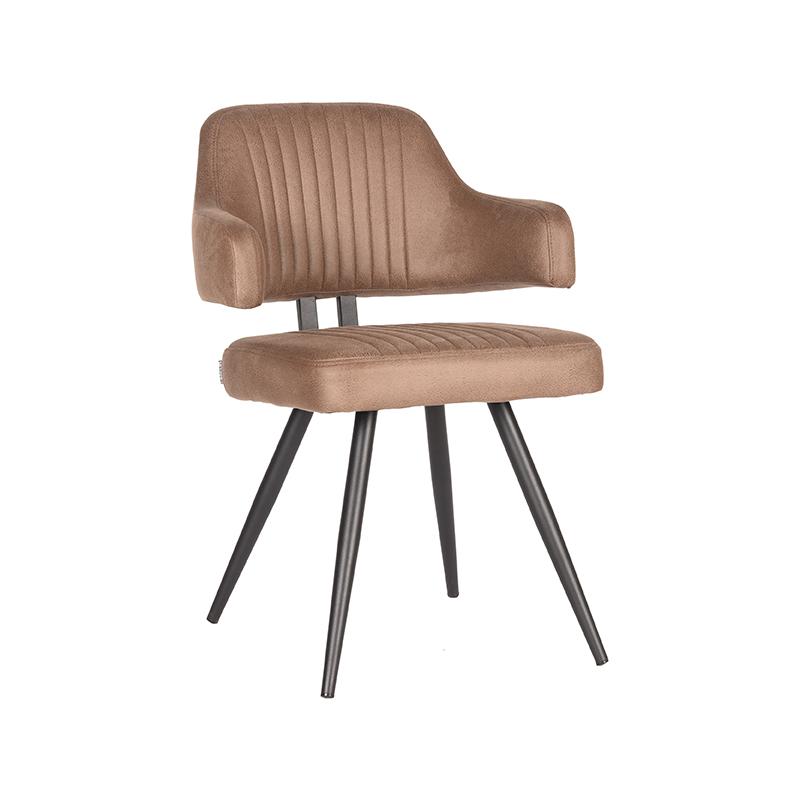 LABEL51 Eetkamerstoel Olav – Stone – Microfiber