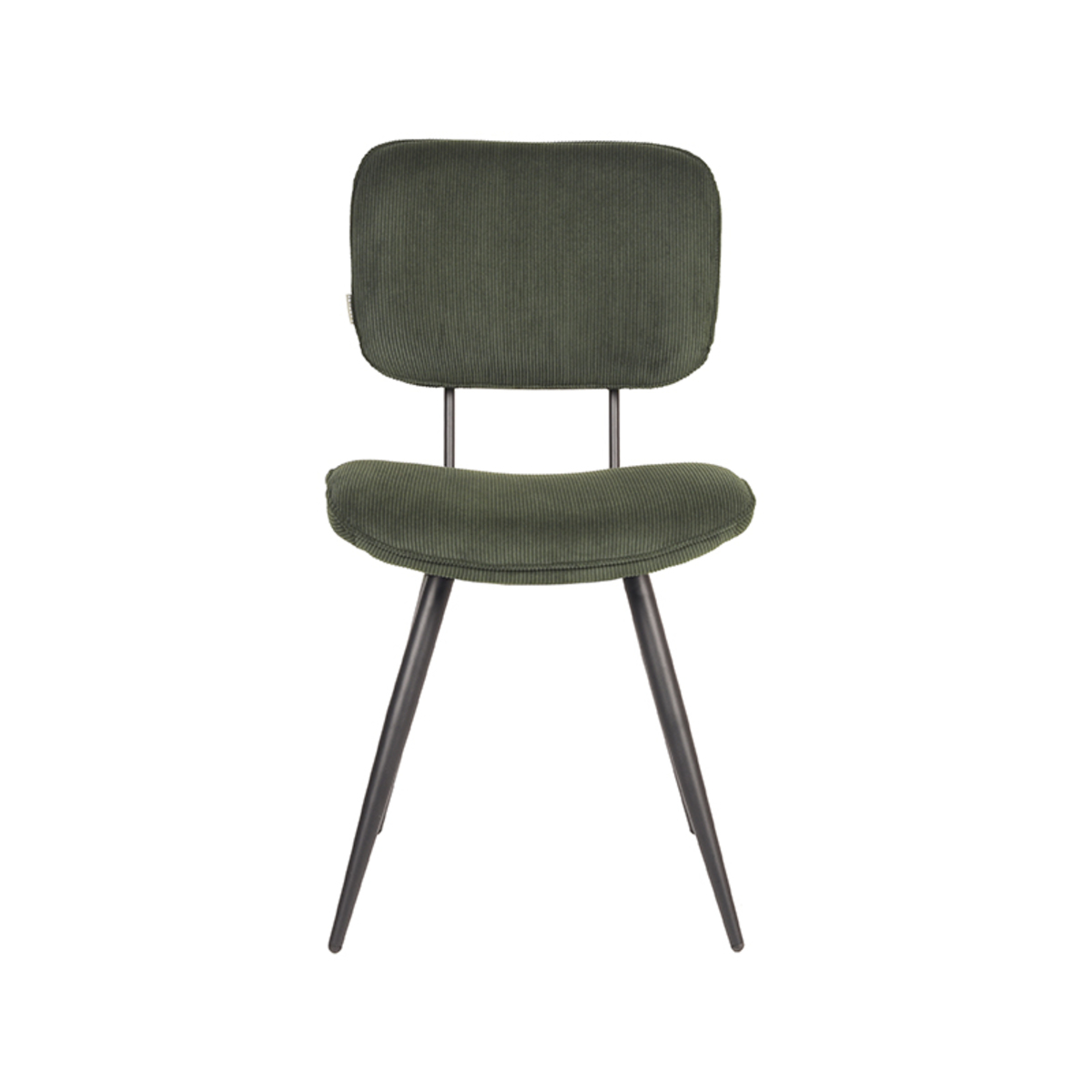LABEL51 Eetkamerstoel Vic – Army green – Ribcord