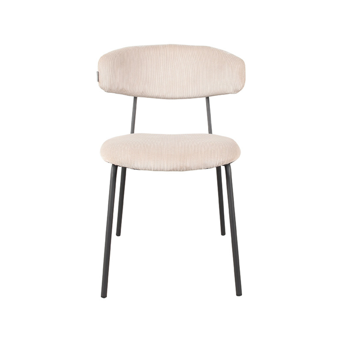 LABEL51 Eetkamerstoel Zack – Naturel – Ribcord