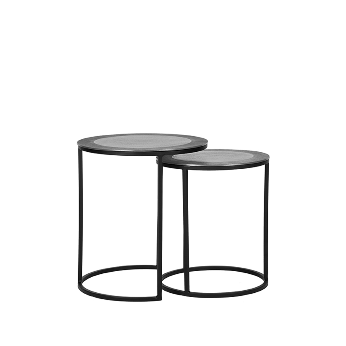 LABEL51 Salontafel Set Pair – Antiek ash – Metaal – 40 cm