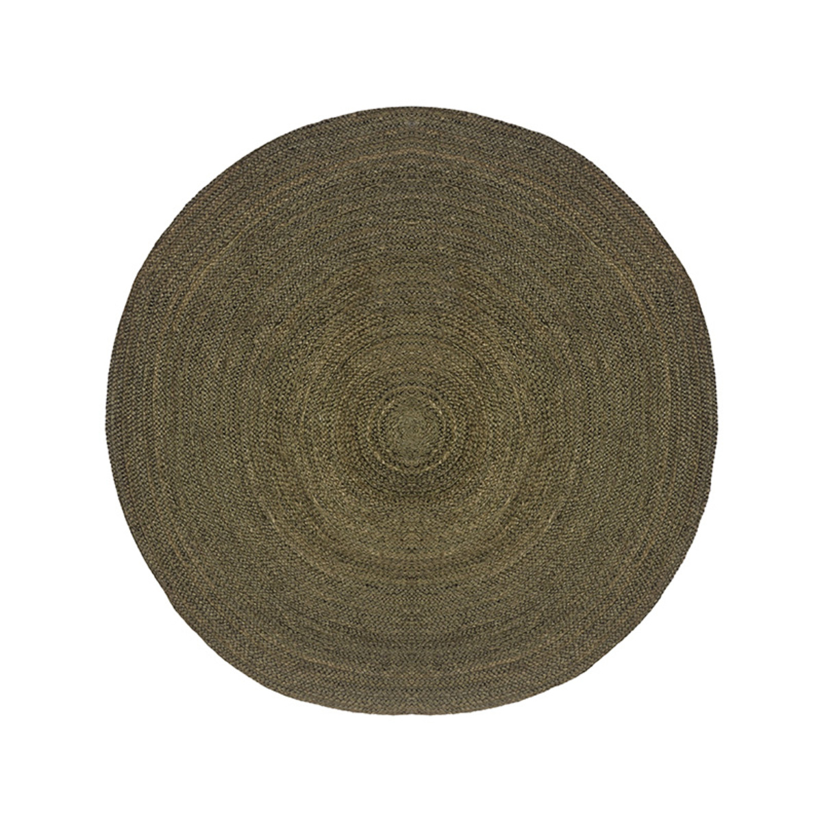 LABEL51 Vloerkleden Jute – Army green – Jute – 150×150 cm
