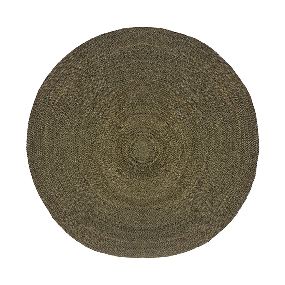 LABEL51 Vloerkleden Jute – Army green – Jute – 180×180 cm