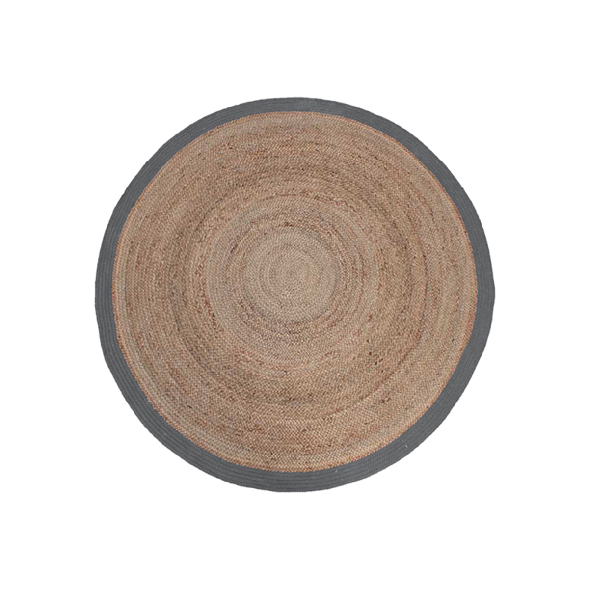 LABEL51 Vloerkleden Jute – Grijs – Jute – 120×120 cm