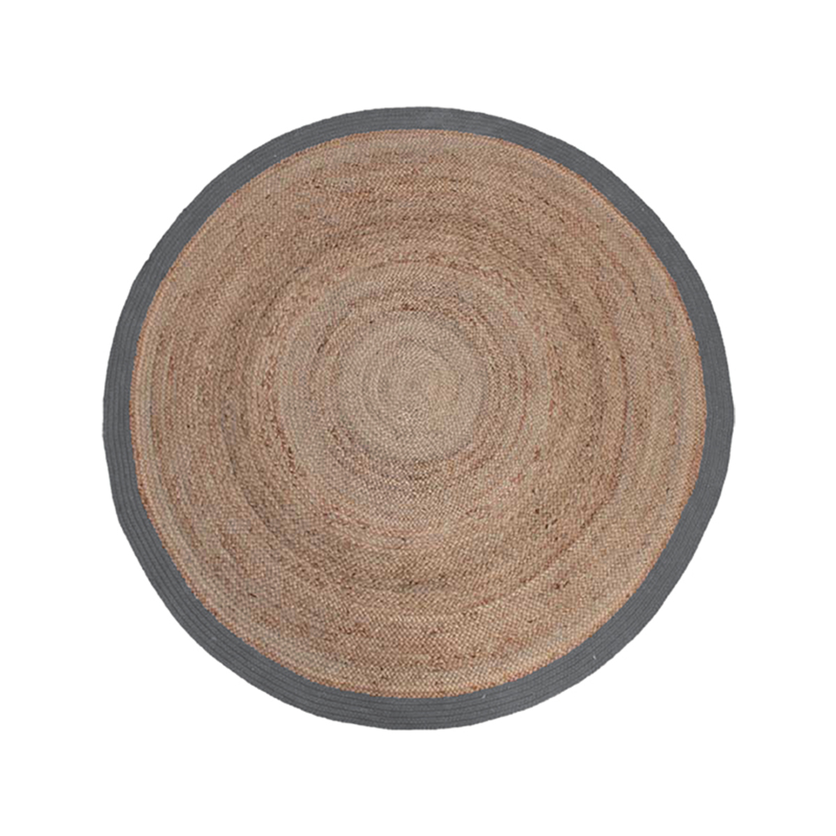 LABEL51 Vloerkleden Jute – Grijs – Jute – 150×150 cm