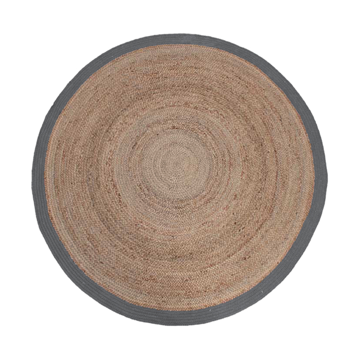 LABEL51 Vloerkleden Jute – Grijs – Jute – 180×180 cm