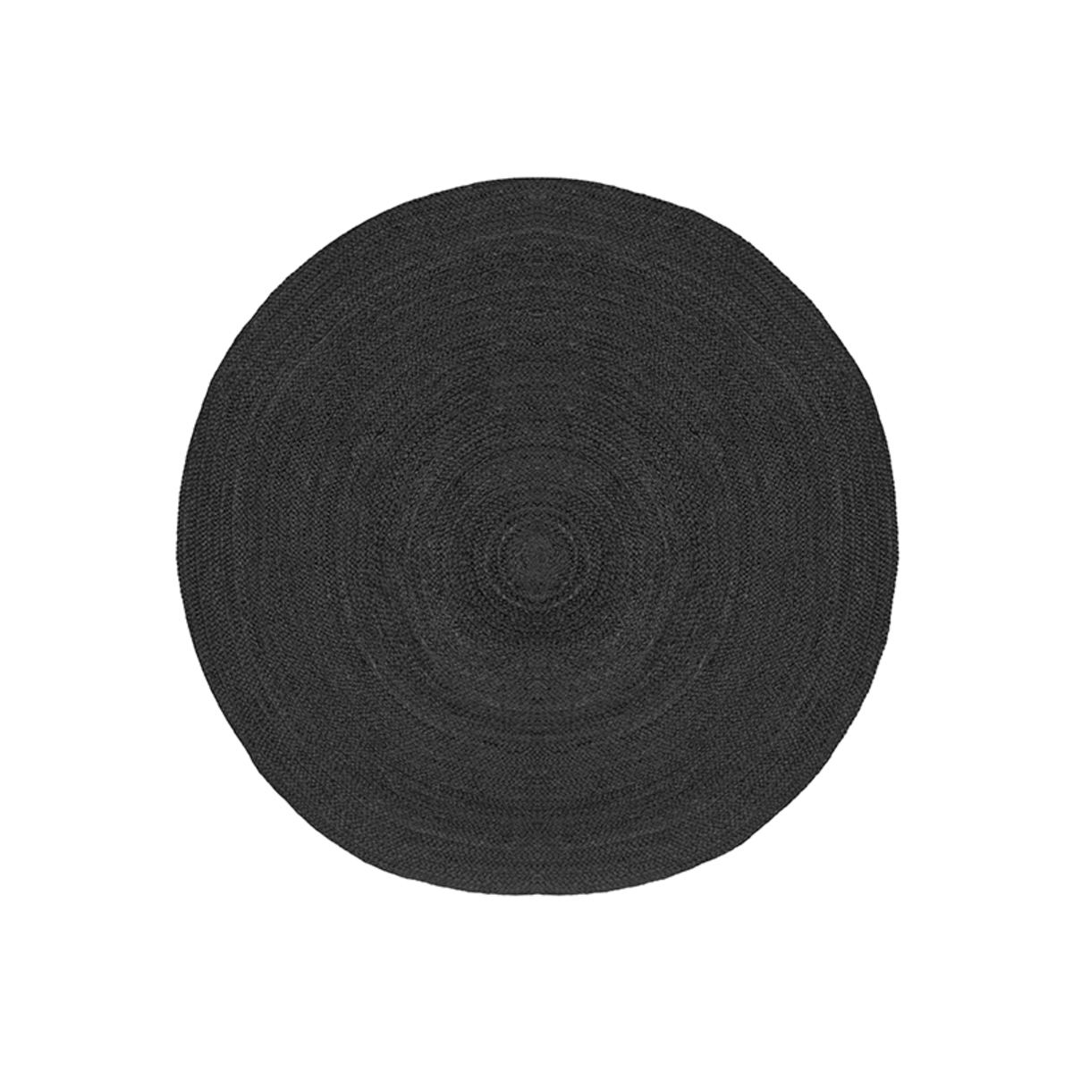 LABEL51 Vloerkleden Jute – Zwart – Jute – 120×120 cm