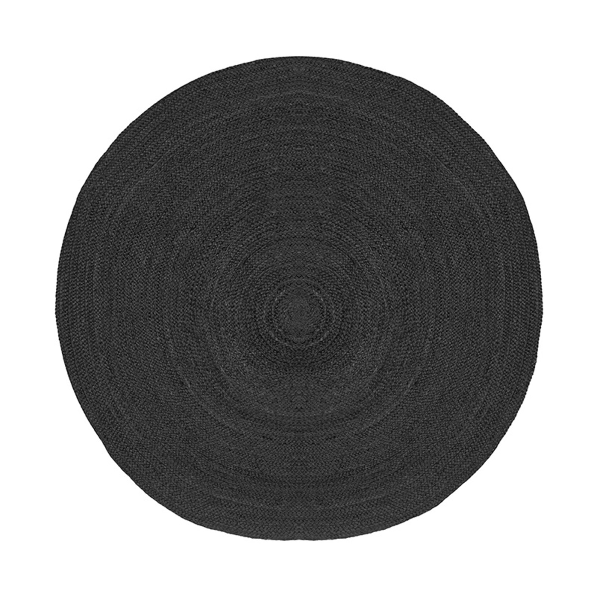 LABEL51 Vloerkleden Jute – Zwart – Jute – 180×180 cm