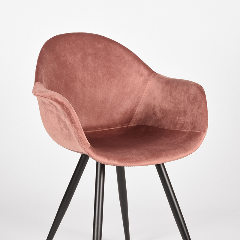 LABEL51 Eetkamerstoel Forli - Roze - Fluweel - Image 5