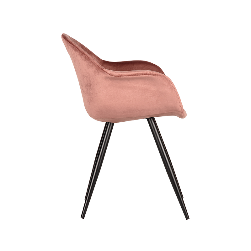 LABEL51 Eetkamerstoel Forli - Roze - Fluweel - Image 3