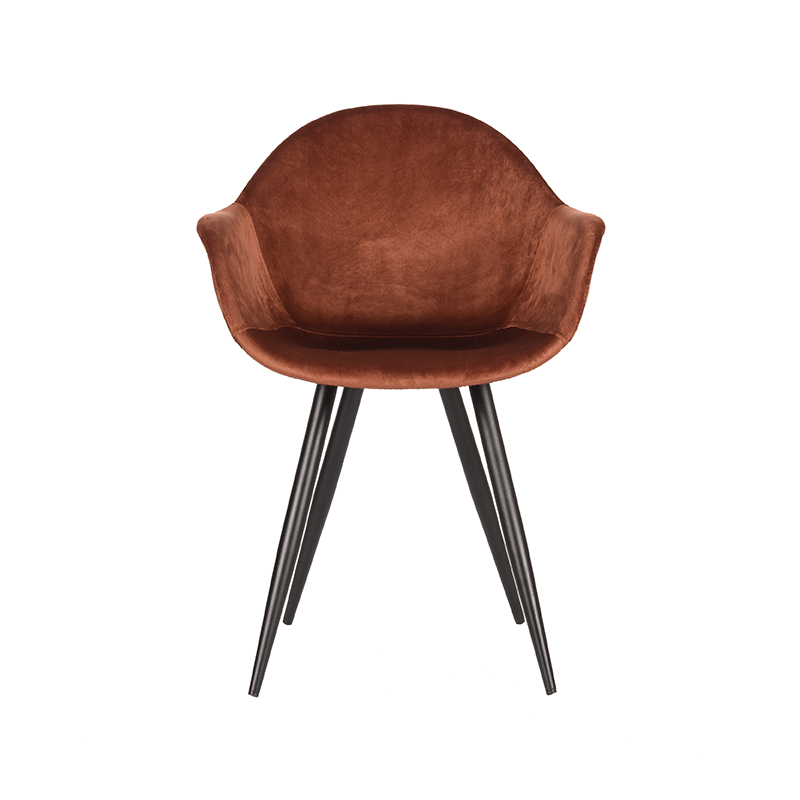 LABEL51 Eetkamerstoel Forli – Rust – Fluweel