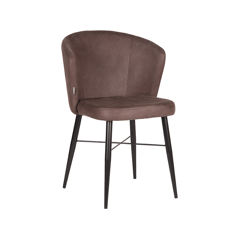 LABEL51 Eetkamerstoel Wave – Truffel grijs – Microfiber