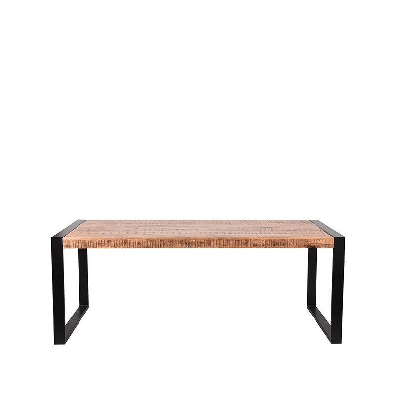 LABEL51 Eetkamertafel Brussels – Rough – Mangohout – 220×95 cm