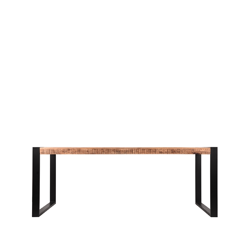 LABEL51 Eetkamertafel Brussels - Rough - Mangohout - 220x95 cm - Image 3