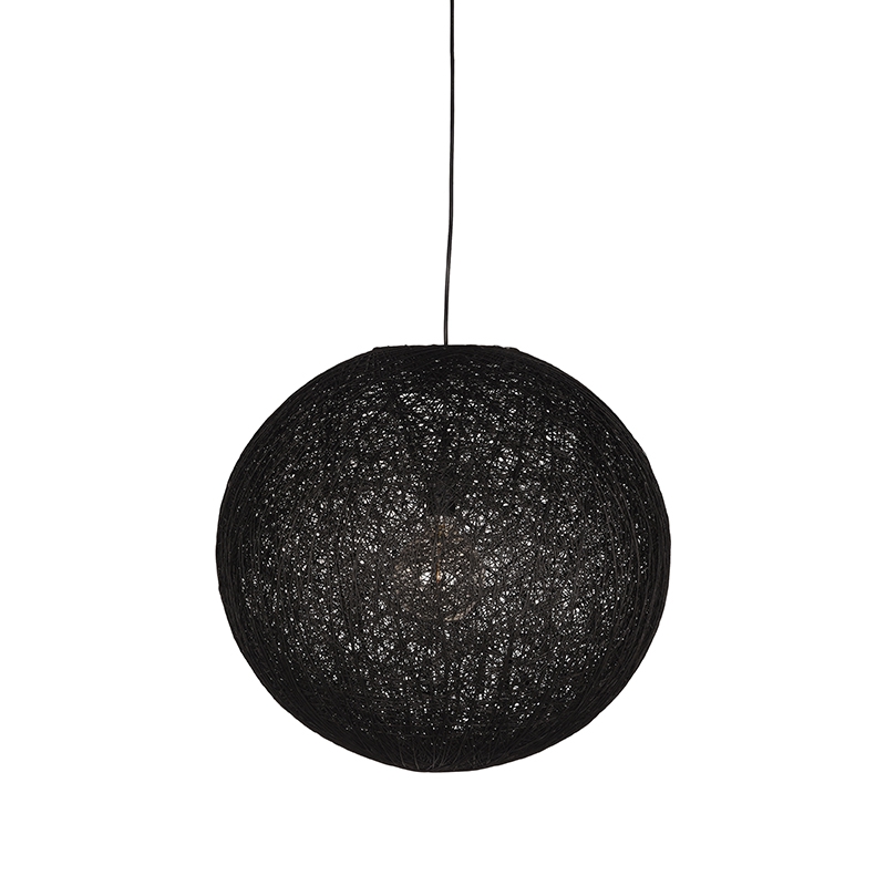LABEL51 Hanglamp Twist – Zwart – Vlas – M