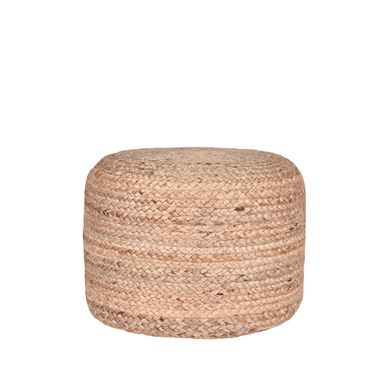 LABEL51 Poef Jute – Naturel – Jute – 50 cm