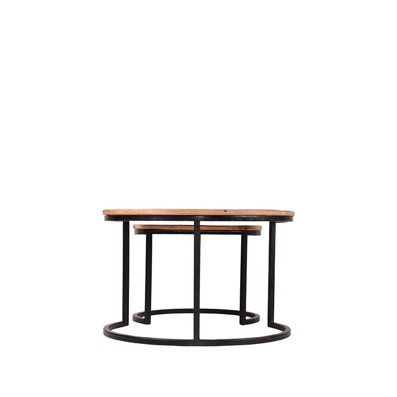 LABEL51 Salontafel Set Double - Rough - Mangohout - Image 3