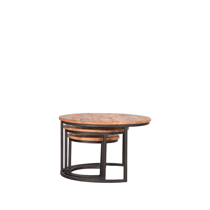 LABEL51 Salontafel Set Triplet - Rough - Mangohout - Image 3